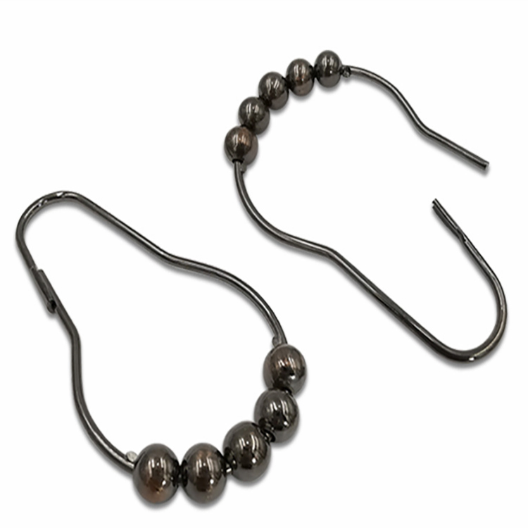 Stainless Steel Smoothball Rollerball Shower Curtain Rings for Home Bedroom Curtains