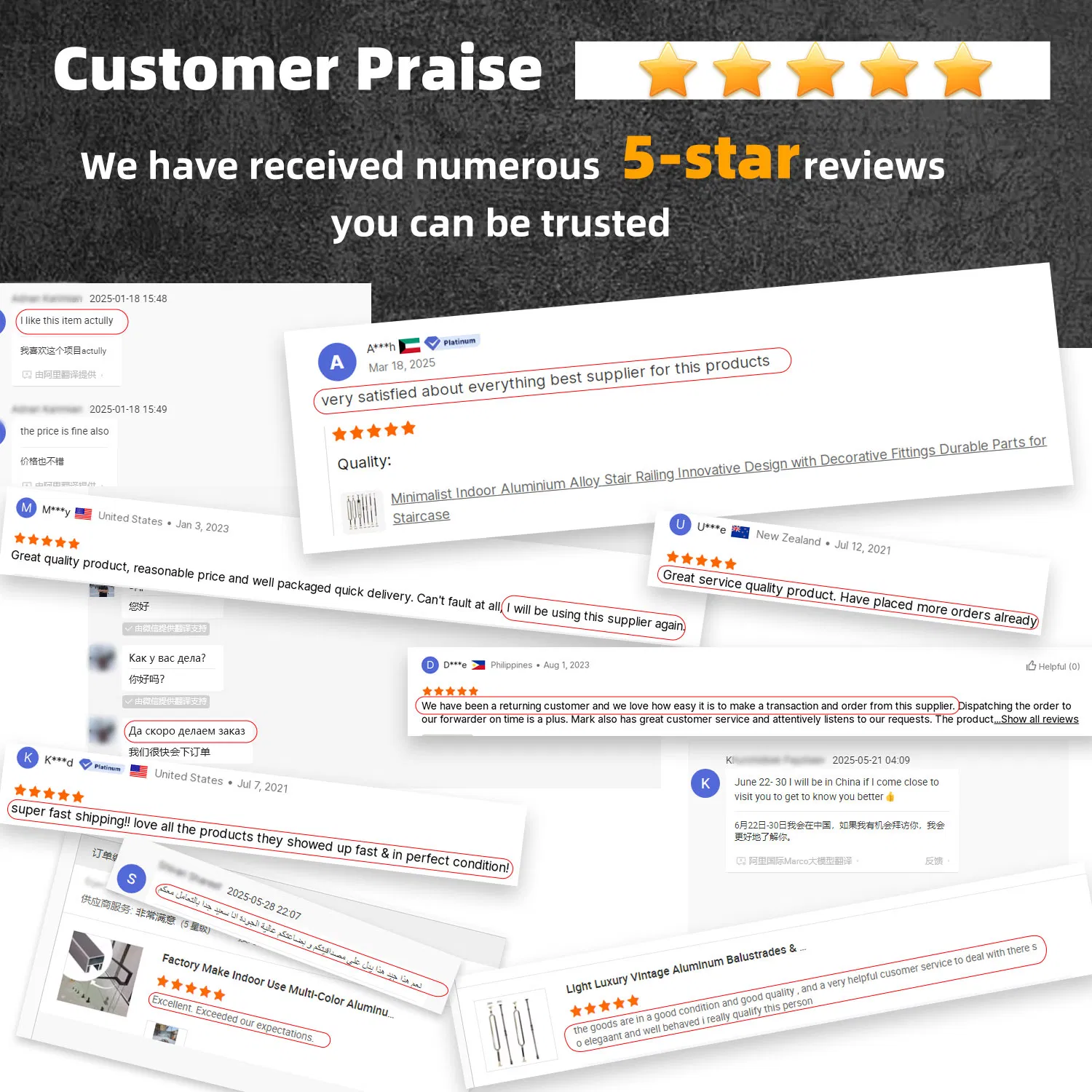 Black/White Wrought Iron Stair Post Decorative Spindles Solid Baluster Metal Railings Stair Balcony