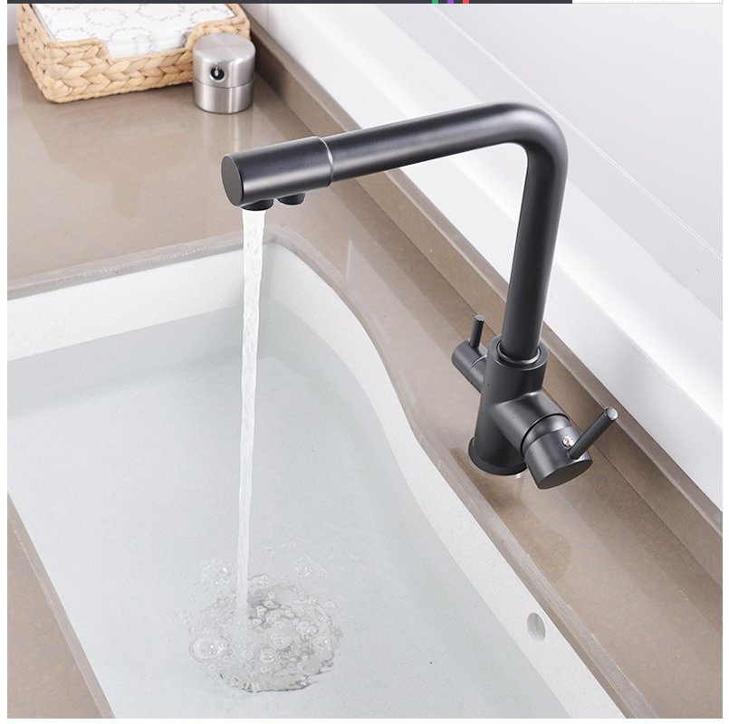 Matt Black SUS304 Stainless Steel Kitchen Drink Water Tap Purified Water Kitchen Faucet (NS9006-MB)