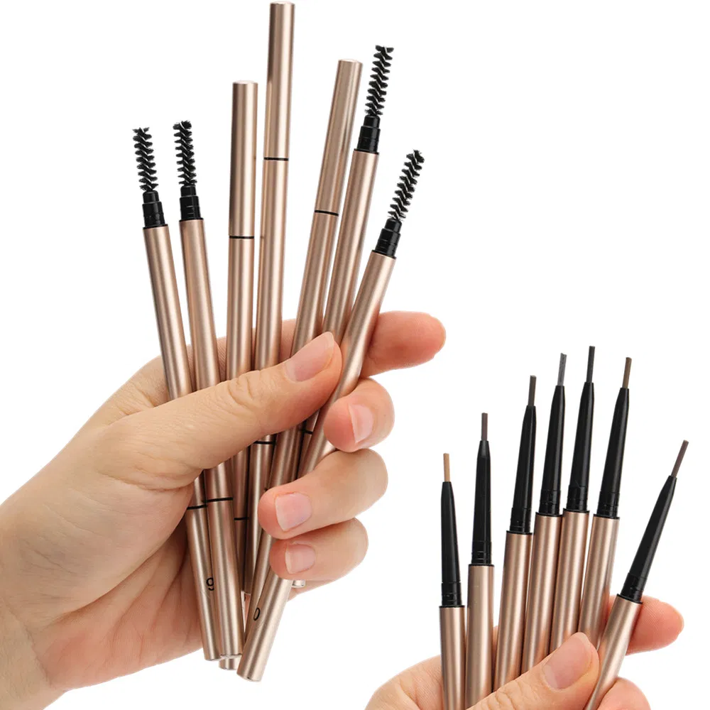 Wholesale Hot Brow Ultra Slim Private Label No Logo Eyebrow Pencil Waterproof Eye Brow Pencil