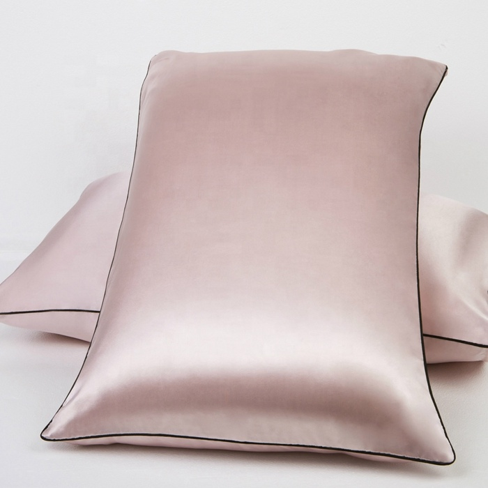 Custom Pink Satin Silk Pillowcase Supplier Slip Silk Pillowcase