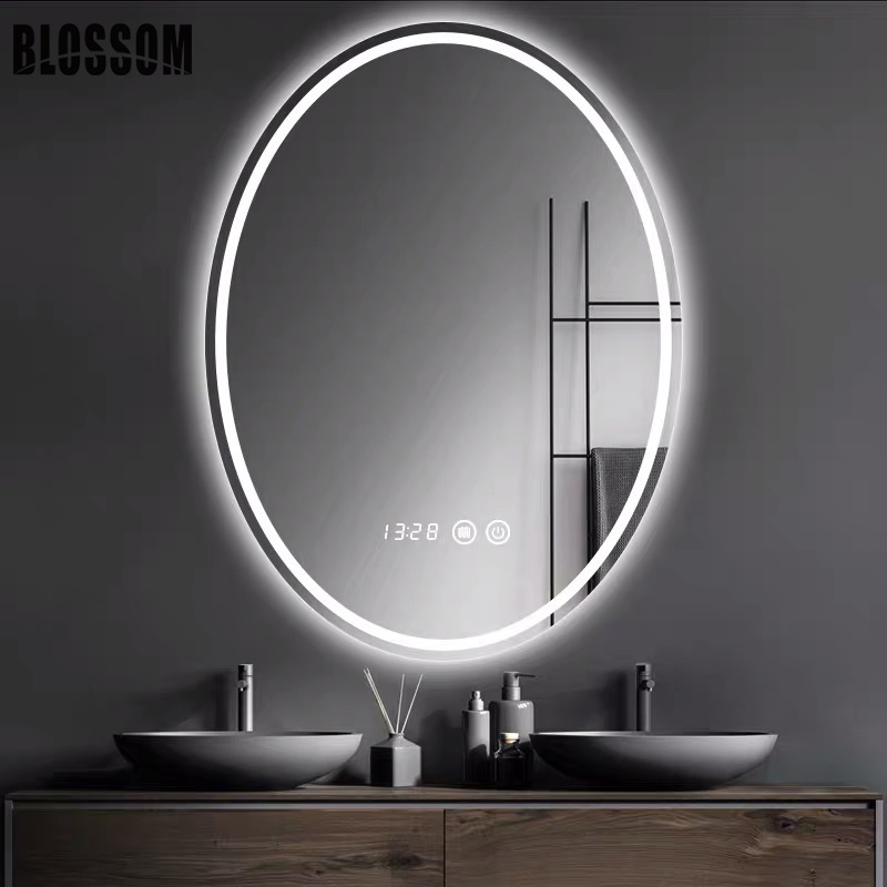 Wholesale Touch Sensor Wall Glass LED Smart Salon Mirror Furniture