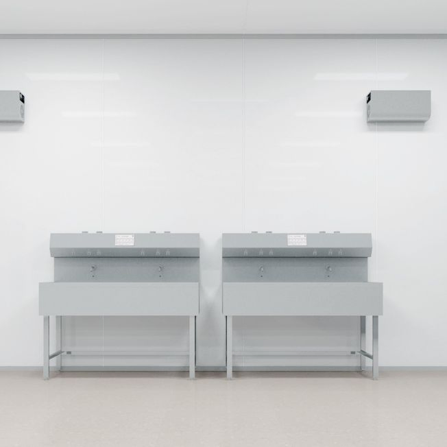 Smart Automatic Hygienic Slaughterhouse Stainless Steel Sink Sensor Faucet