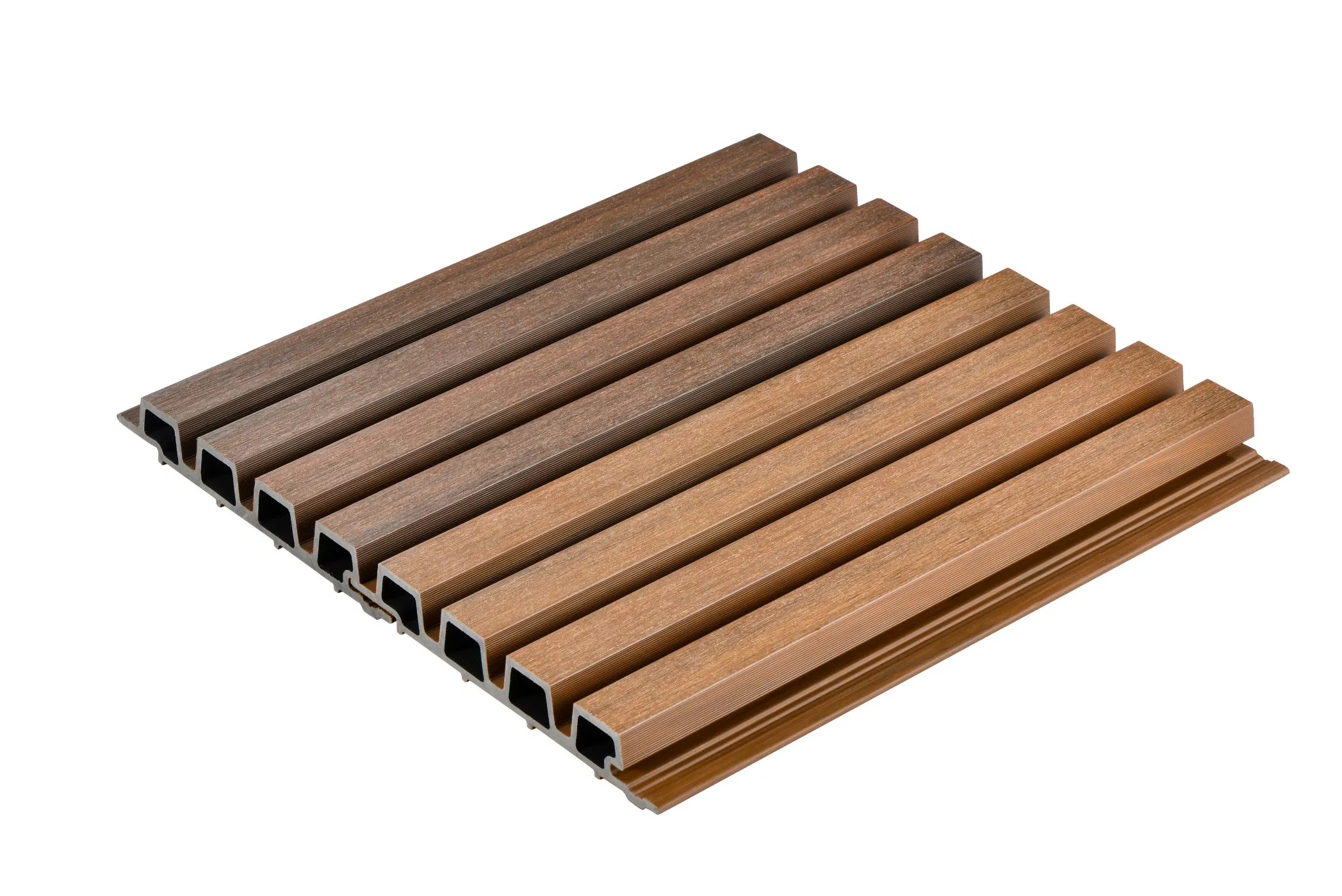 High Quality Factory Direct Waterproof Coextrusion Wood Plastic Composite Fluted Wall Panel