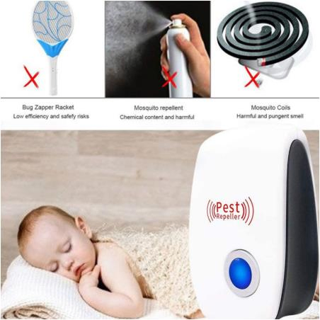 Sonic Mosquito Repellent Support Various Plugs 1, 200 Sq Effective Per Unit