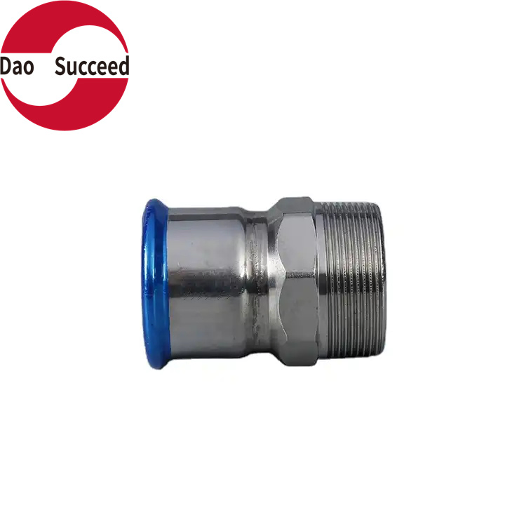 External Thread Press Fit Fittings Pipe Stainless Steel Equal Coupling Stainless Steel 304/316 OEM Plumbing Fittings