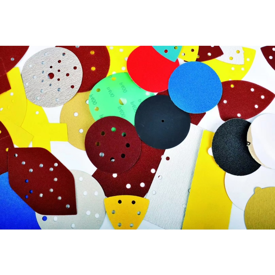 Source Factory Gold/White/Red Sandpaper Sanding Paper Disc