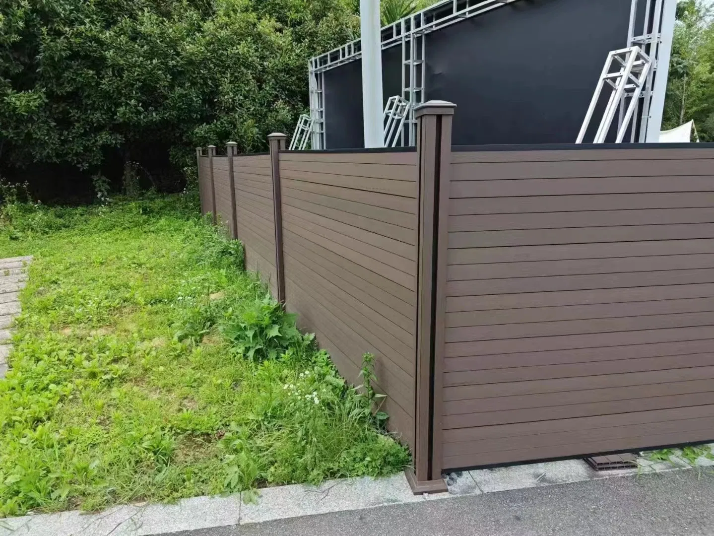 Privacy Garden Fence WPC Slat Wall ISO