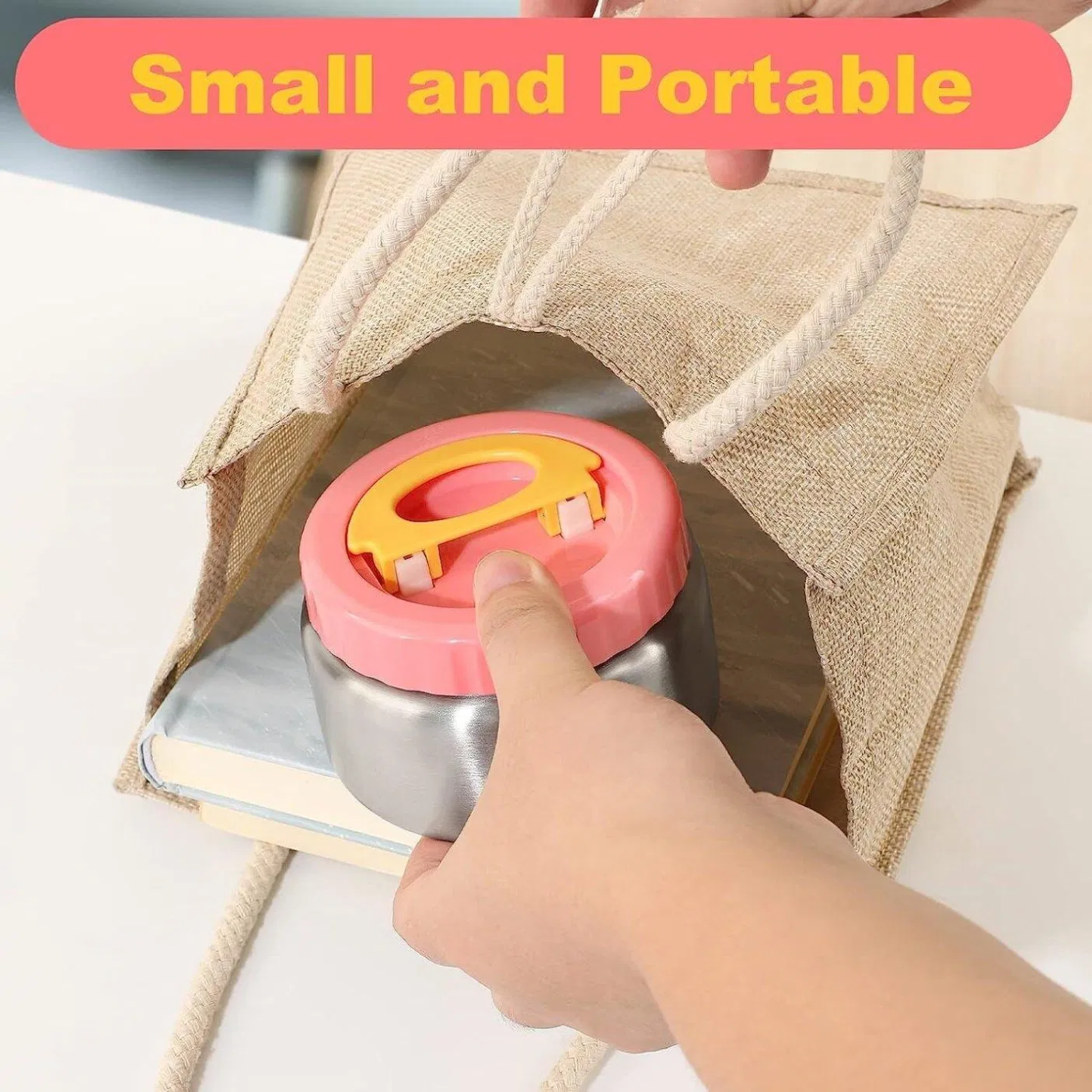 Aohea Food Jar Stainless Steel Stainless Steel Vacuum Insulated Food Jar for Hot Food and Cold Food Wide Mouth Leak Proof Soup for Adults