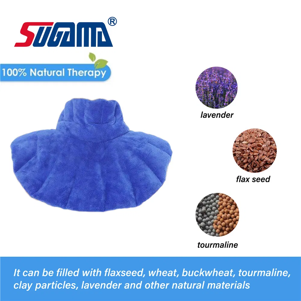 Neck Shoulder Massage Heating Pad Microwavable Moist Heat Aromatherapy Wrap Natural Lavend