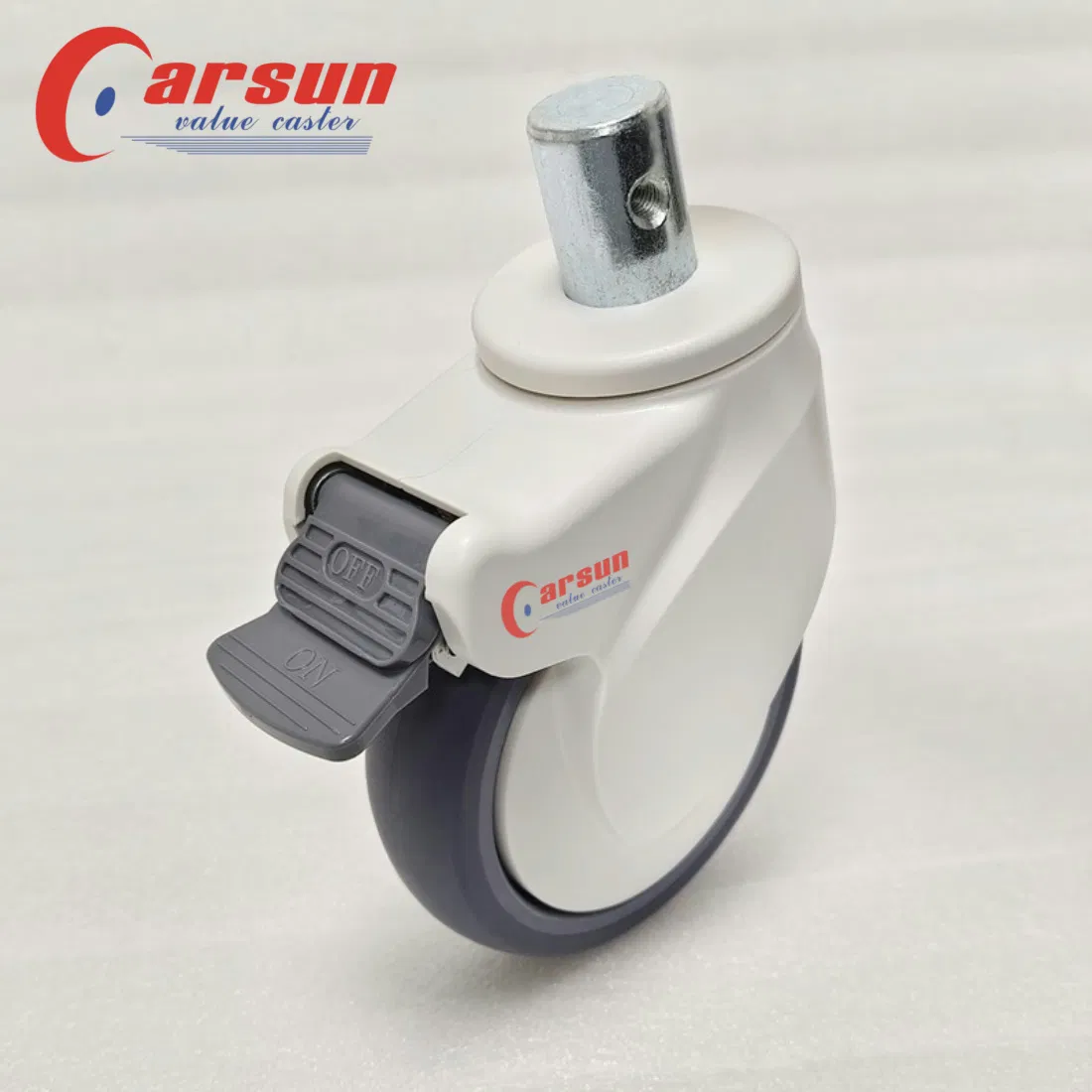 Carsun 5inch Medical Caster Wheel with Shell Silent Hospital Bed Caster Wheels with Brakes