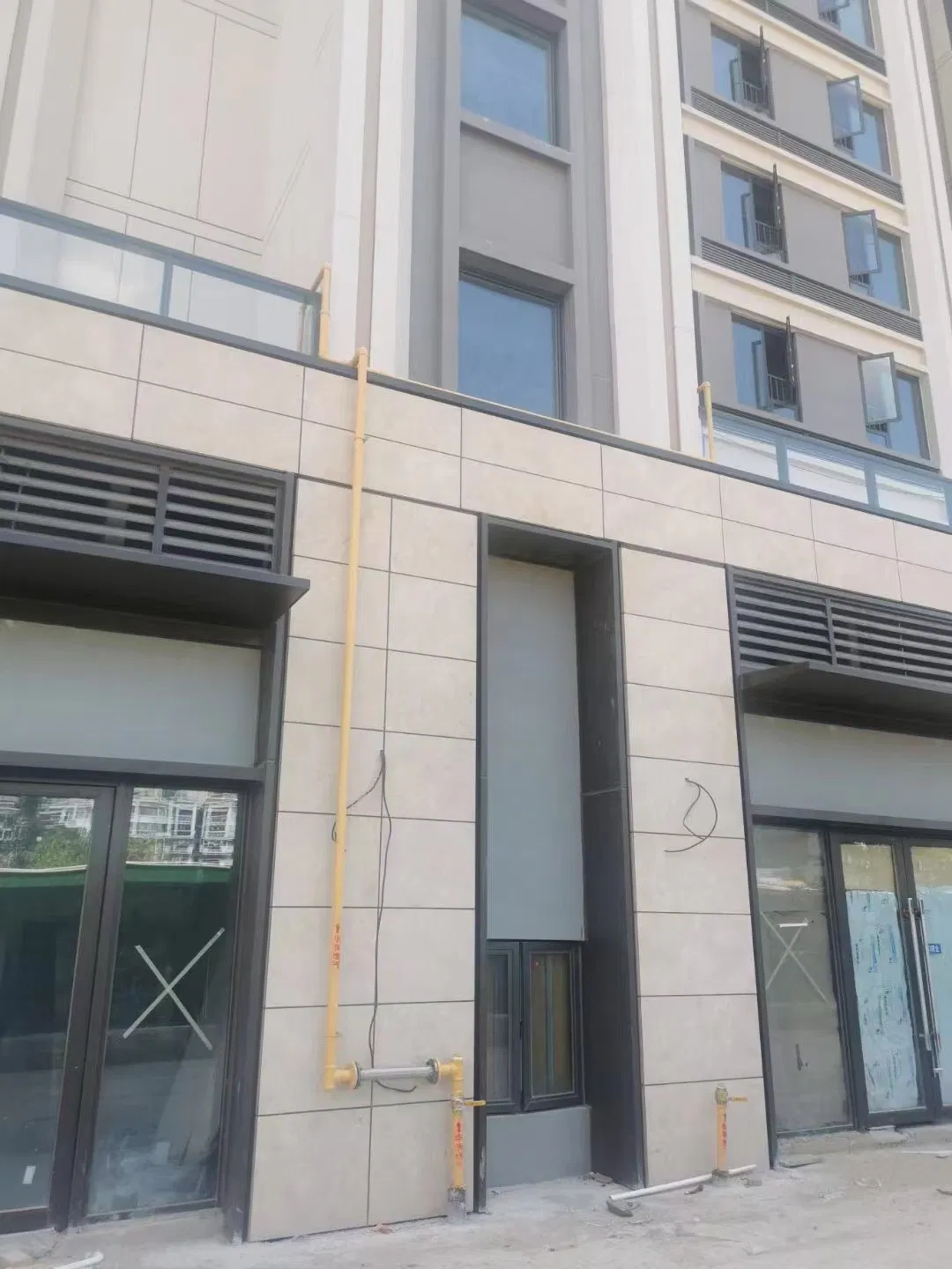 Natural Facade Design White Limestone Building Wall Clading Stone