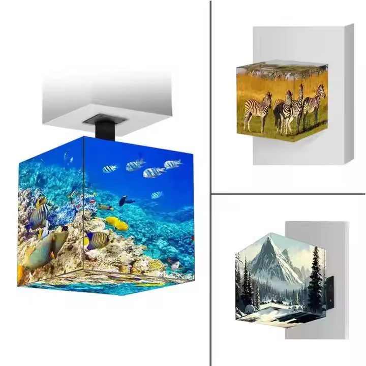 Custom P2.5 P3 P3.91 LED Display Advertising Outdoor Digital Wall 3D Panel Sign Full Color Price Display Cube LED Cube Display Screen