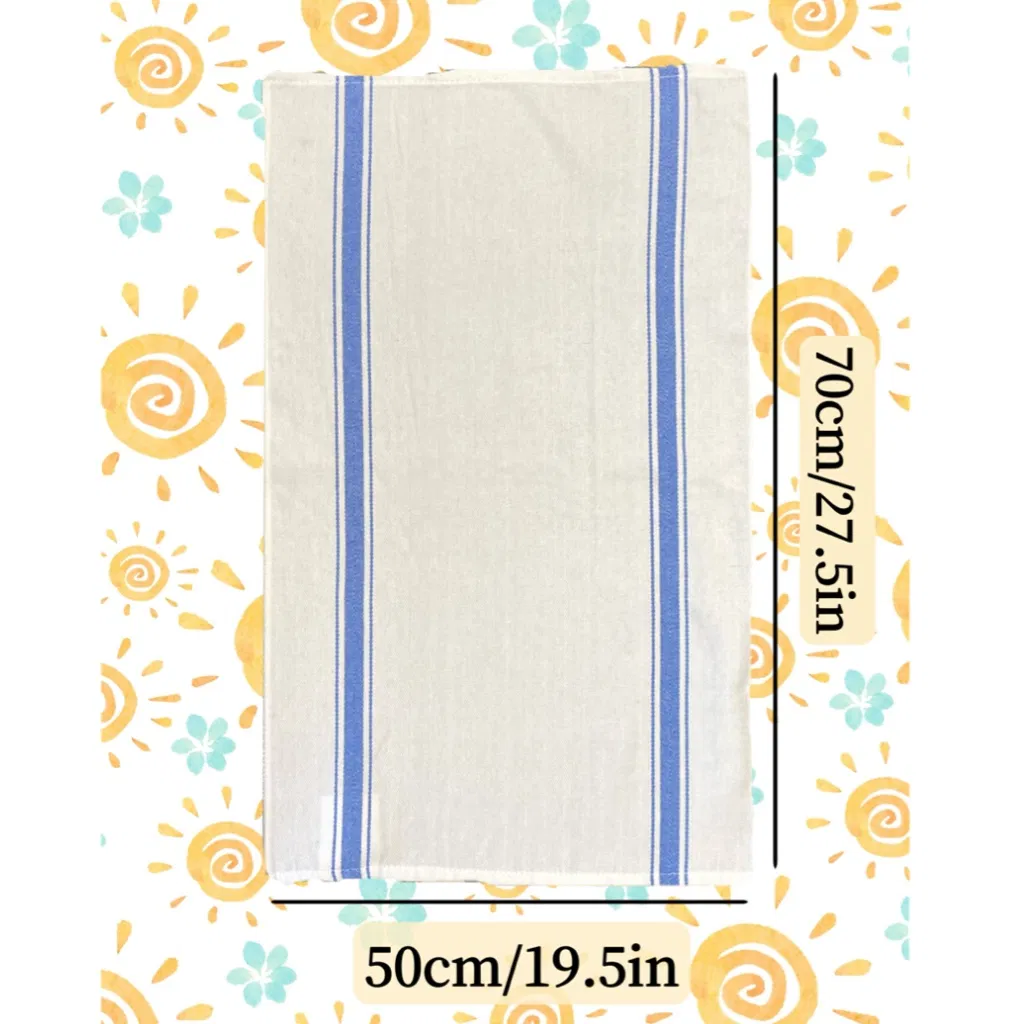 100% Cotton Collection Large Woven Cotton Washable Hand Towels Dishtowel/Tea Towel Set