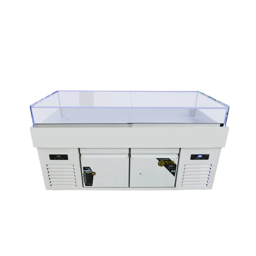 Large Scale Island Cabinet Incorporates Powerful Air Curtain System