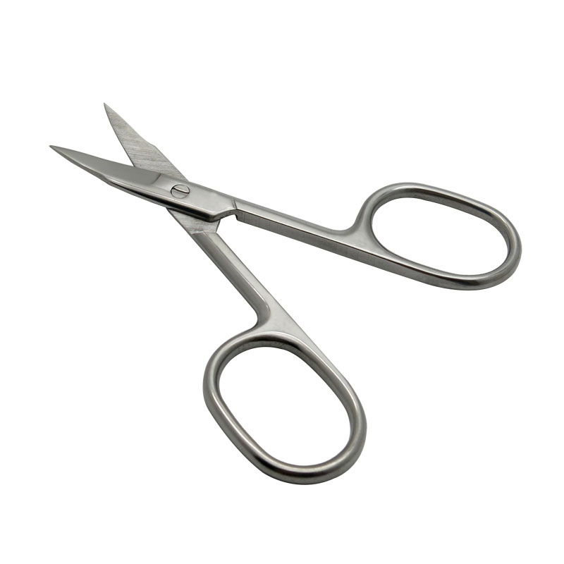 3.5mm Thickness 3.5inch Stainless Steel Eyebrow Manicure Cuticle Scissors D