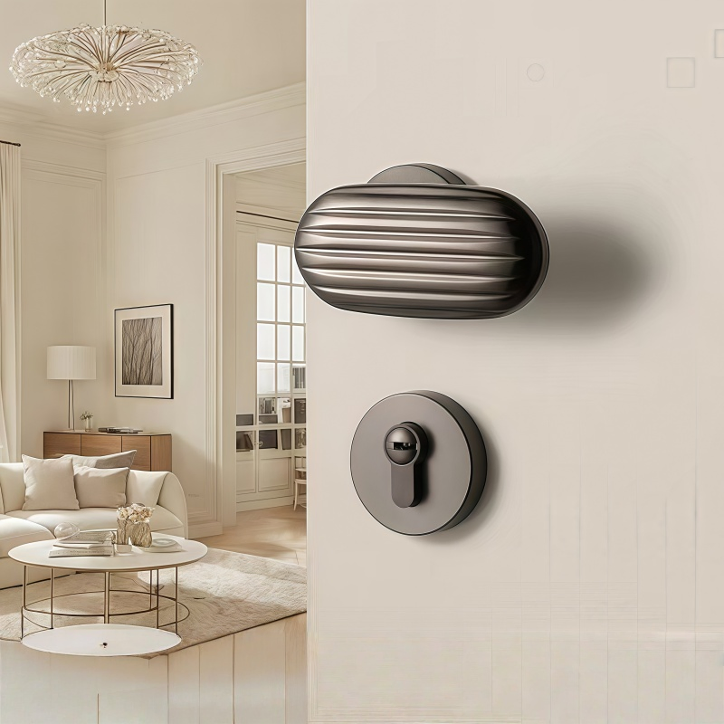 Multi-Color Silent Room Door Locks for Wooden Interiors