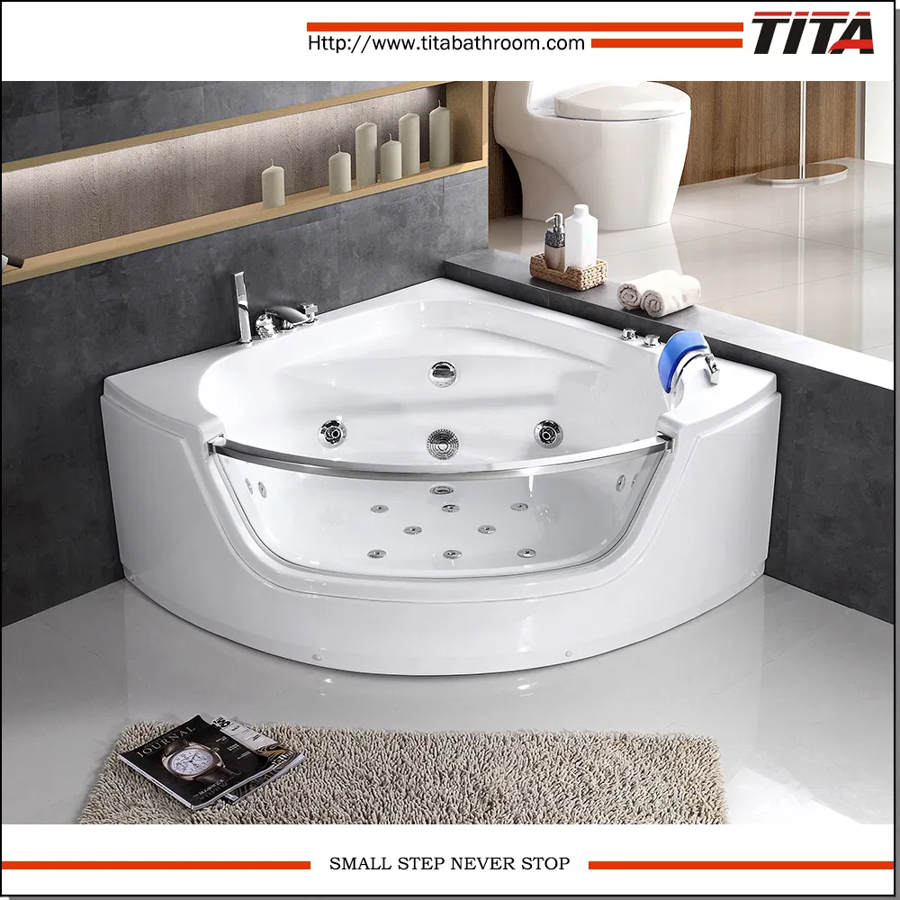 Угловая ванна TMB057 с гидромассажем