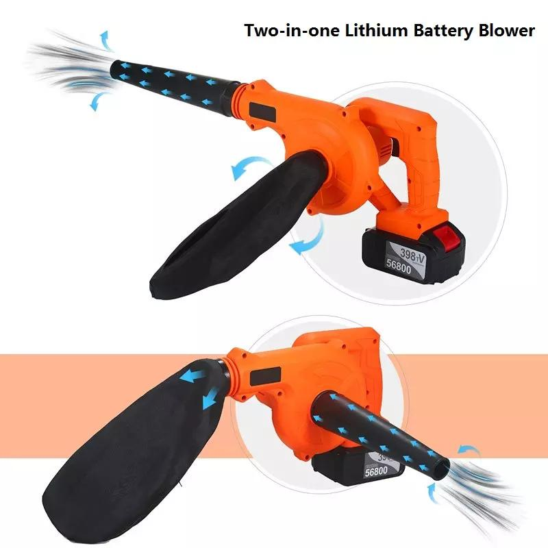18V Garden Tools Lithium Electric Battery Blower Suction Blowing Dual-Purpose Blower