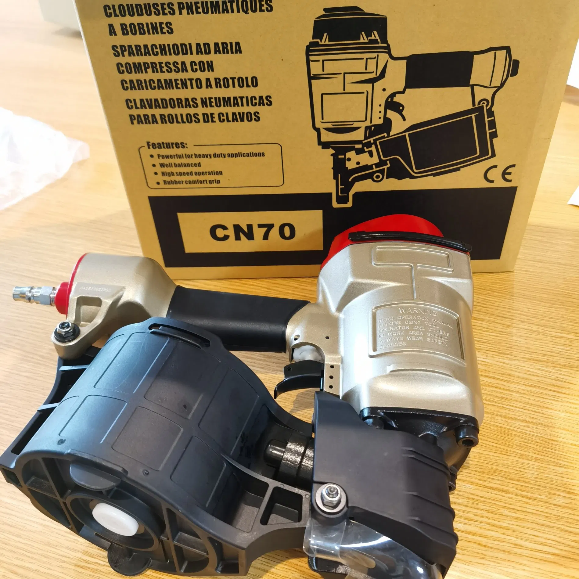 Пневматический гвоздезабивной пистолет CN70 для каркасных работ