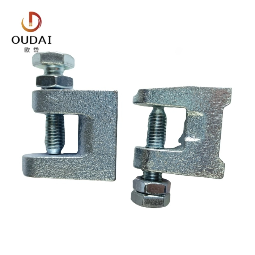 Oudai OEM Building Construction Seismic Bracing Steel Pole Top Beam Fixing Clamp