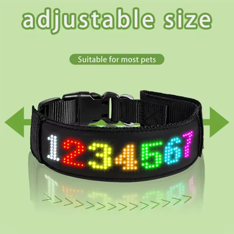Hot Selling Large Dogs Customizable Logo Smart APP LED Band