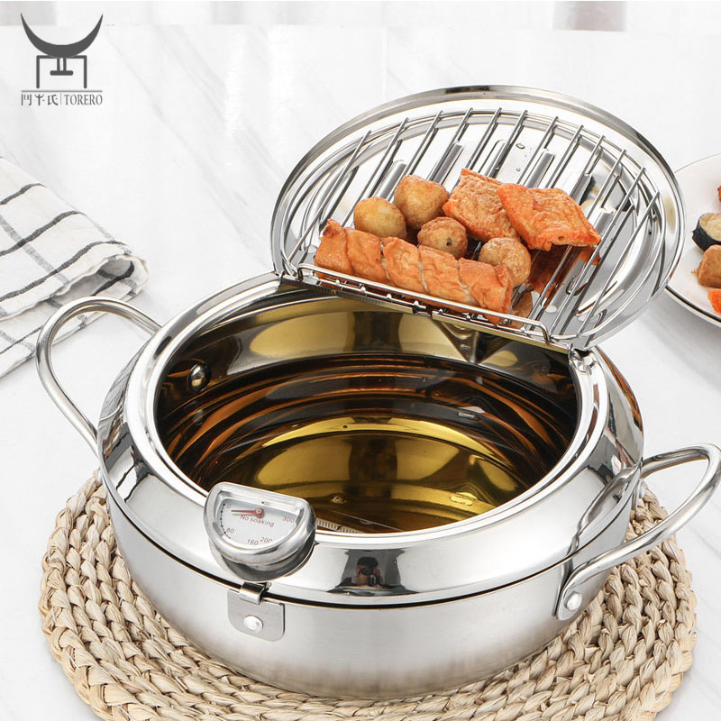 Фритюрница из нержавеющей стали 304 с терморегулятором