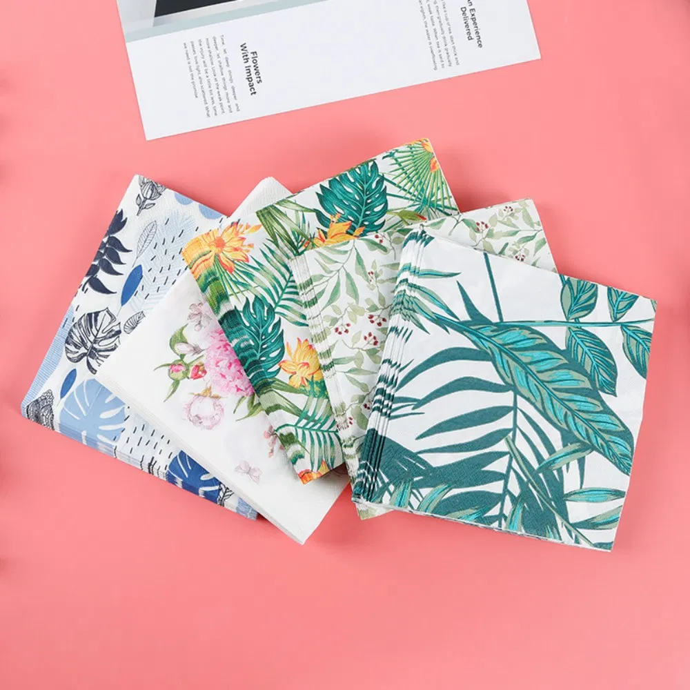 Assorted Colorful Airlaid Nonwoven Embossed Napkins Paper with Logo White Black Pink Dinner Paper Napkin 33*33