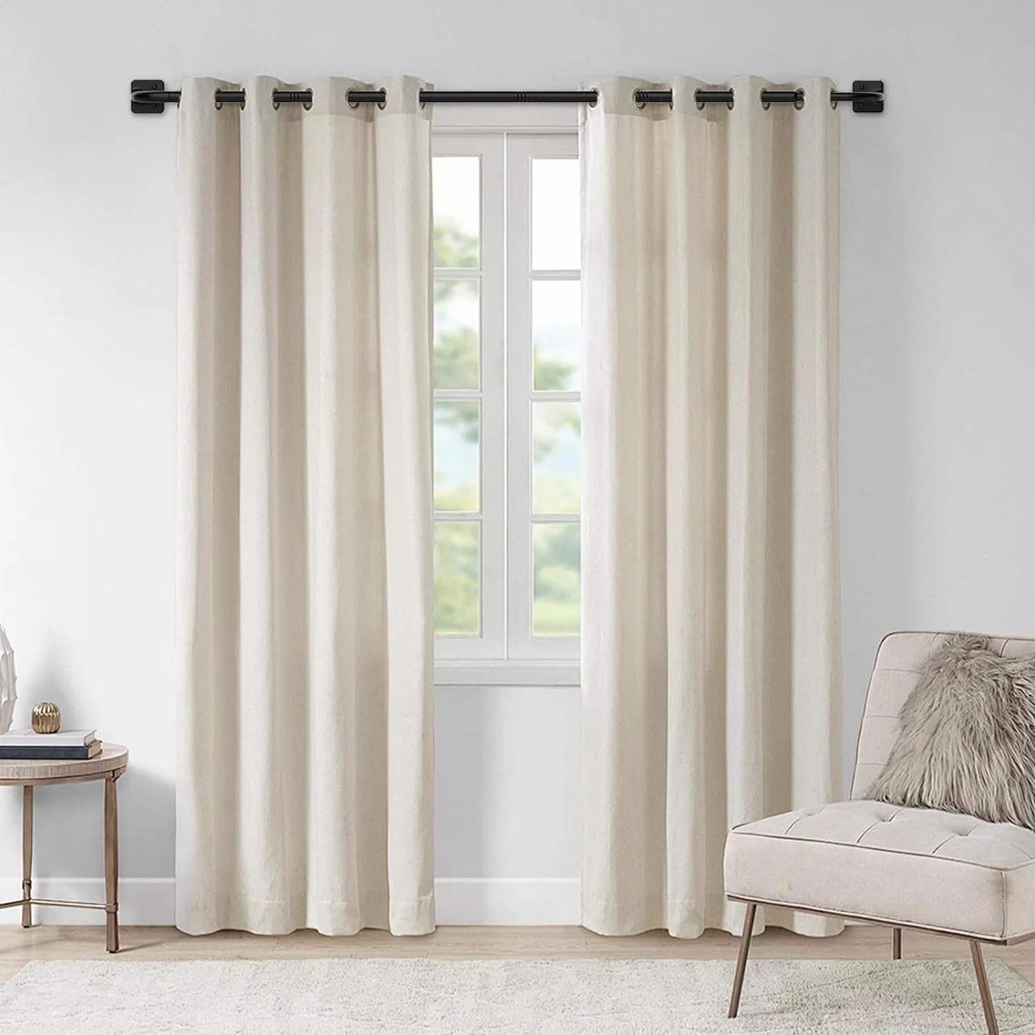 Good Quality Double Poles with Metal Heavy Duty Blackout Curtain Rod