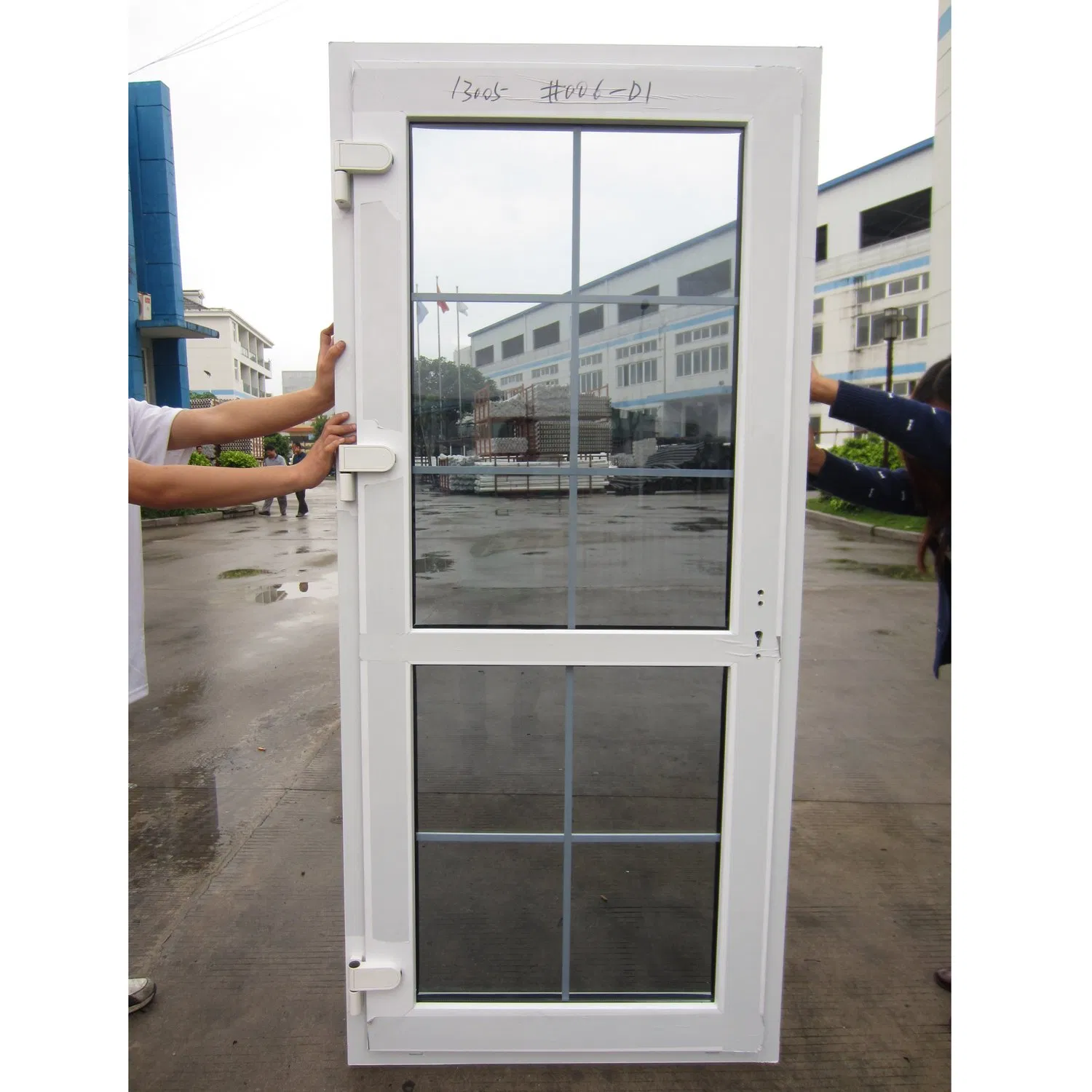 Customized Modern Style Waterproof Heat-Preservation UPVC Doors Bilayer Glass Casement Door