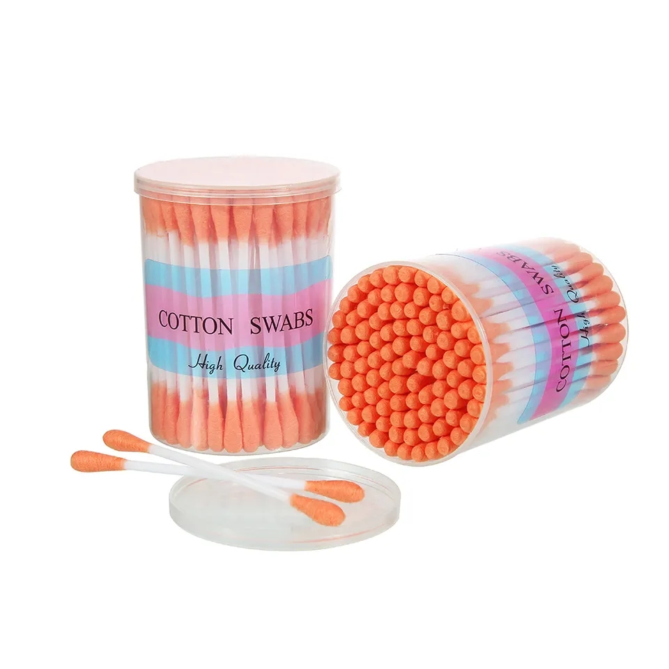 Paper Stem Organic Swab 200PCS Plastic Stick Medical Degreasing Cotton Swabs