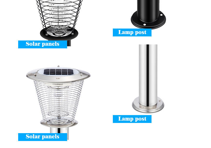 Bestseller Solar Panel Mosquito Insect Pest Killer Garden Lawn Yard Light Lamp