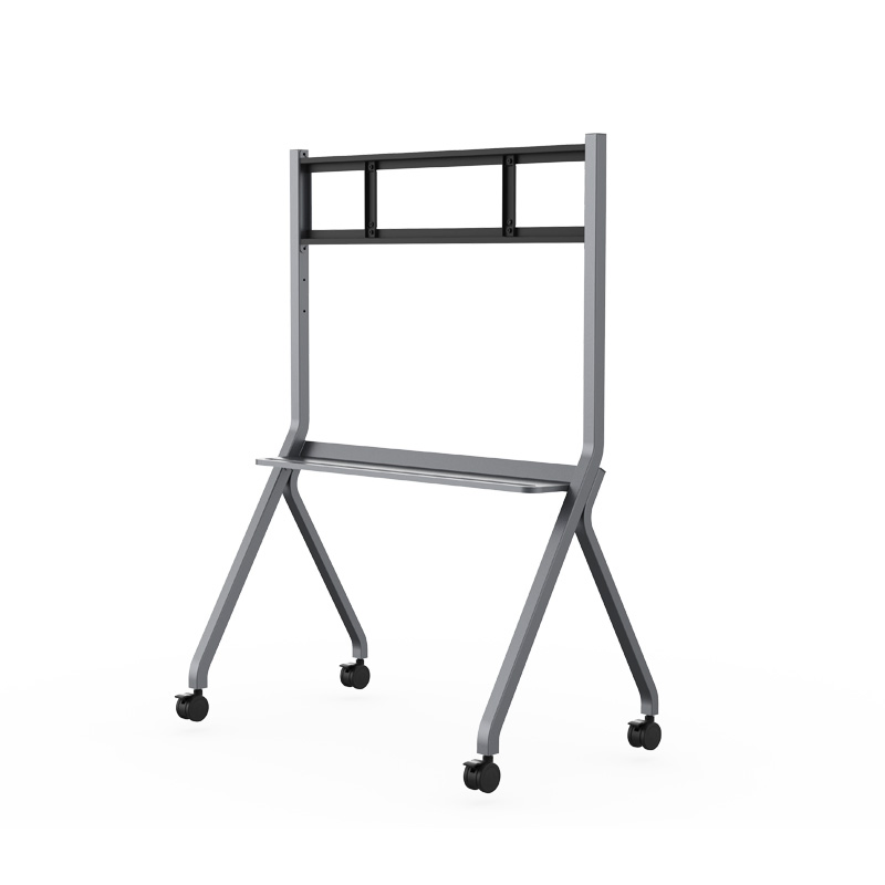 Yatalboard 65'' 75'' 86'' High Quality Mobile Portable Floor Stand for Smart TV Rolling Cart for Interactive Flat Panel Displays