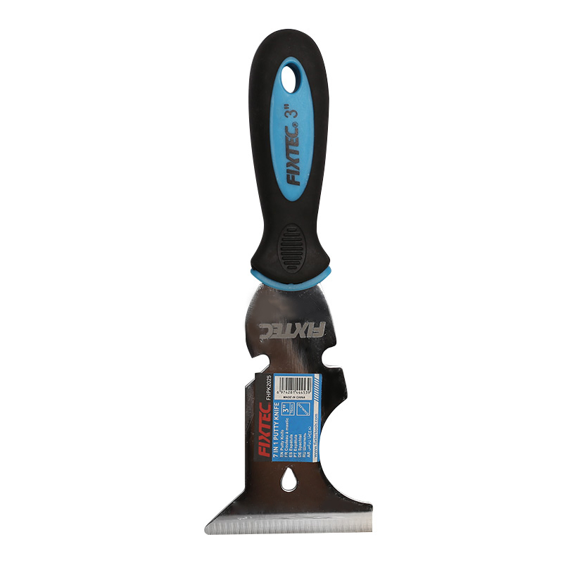 Fixtec 3'' Stainless Steel Paint Scraper Taping Knife Tool for Repairing Drywall, Removing Wallpaper, Applying Putty, Plaster