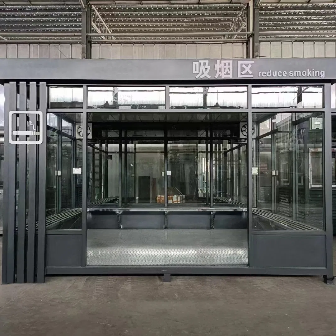 Hot Selling Portable Prefab Steel Structure House Mobile Smoking Booth