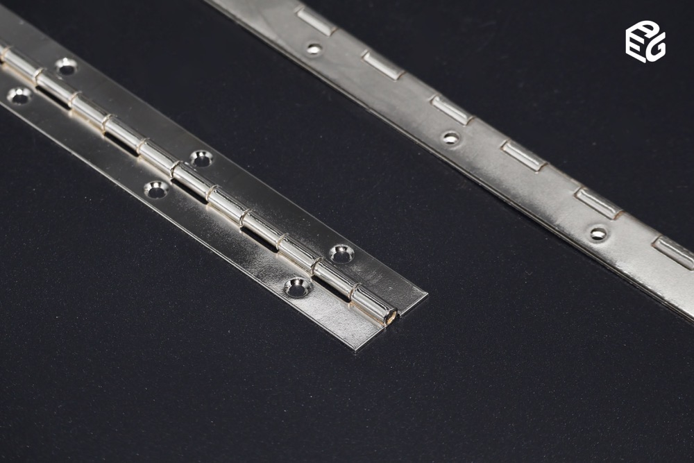 OEM Custom Length Continuous Hinge - 1.0mm Steel Nickel/Black Options