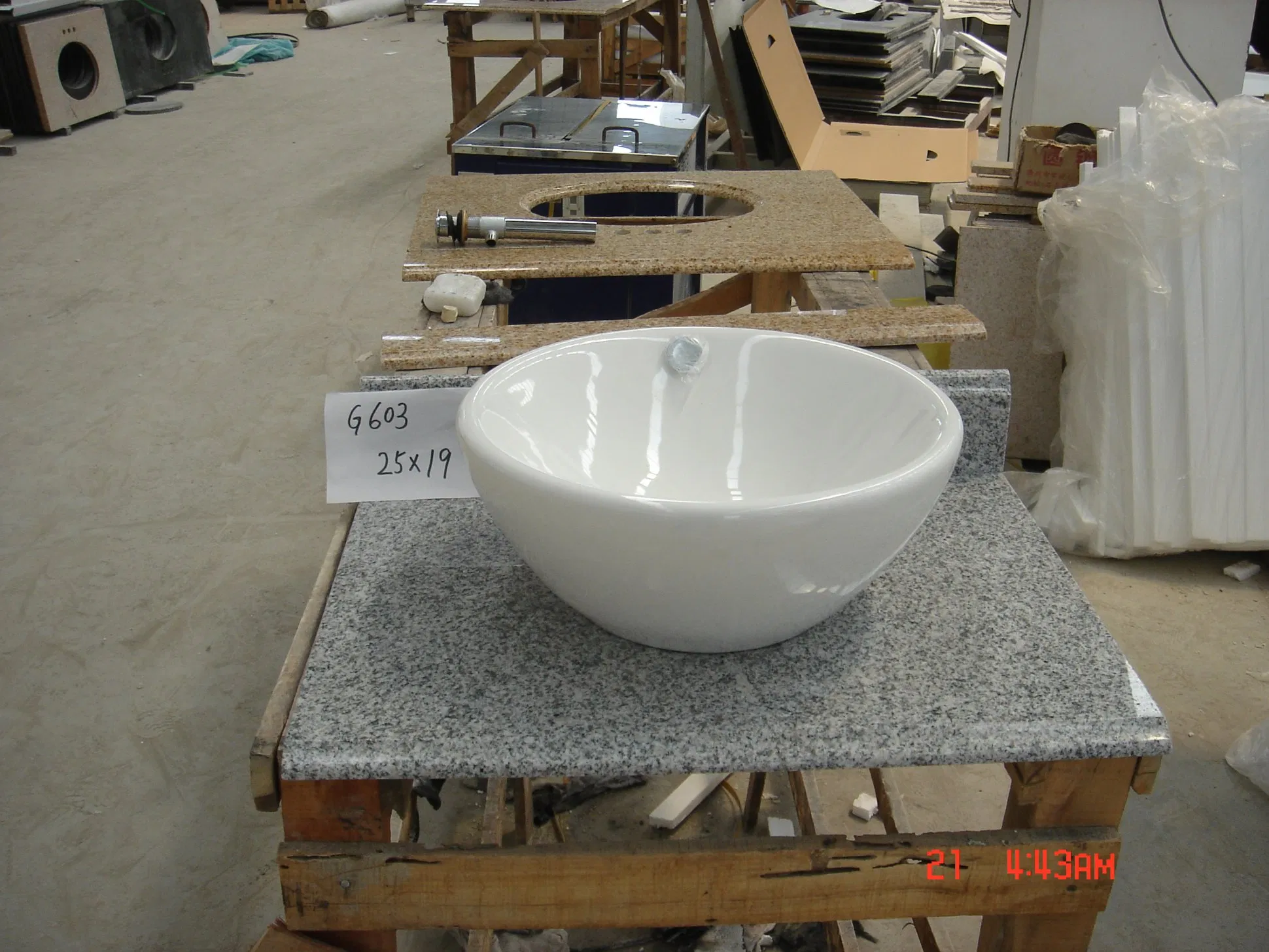 G603 Grey Granite Bathroom Vanity Tops for Sale