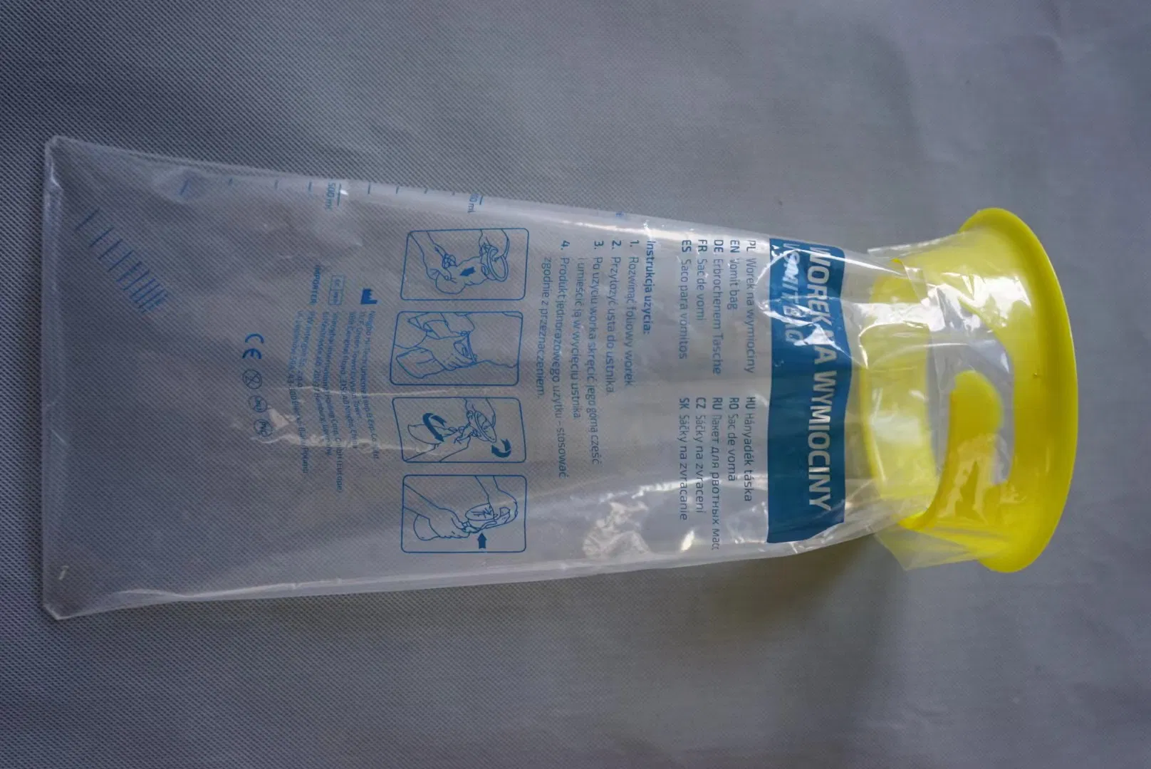 Disposable Barf Bags Car Sick Kids Travel Motion Sickness Bag Emesis Plastic Vomit Aircraft Car Sickness Bag