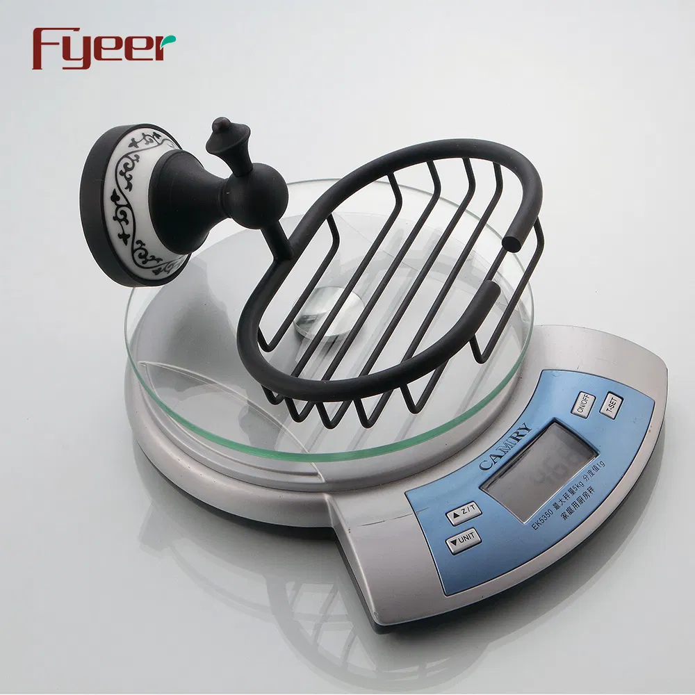 Мыльница настенная Fyeer Classic Black, латунь
