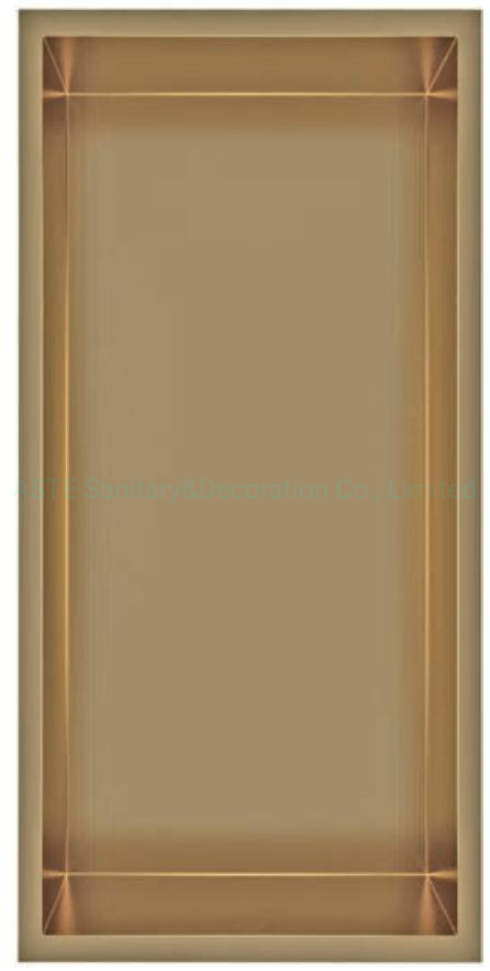 24× 12, Inch Bathroom Accessories Double Shelf Bath Insert Built in Embedded Holder Recessed Wall Mounted Stainless Steel Shower Niche for DN2412