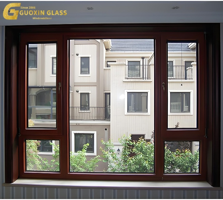 High-Performance Soundproof Aluminium Casement Glass Windows System