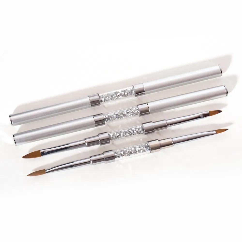 Guyo Silver Two Way 100% Pure Sable Acrylic Brush Customizable Logo