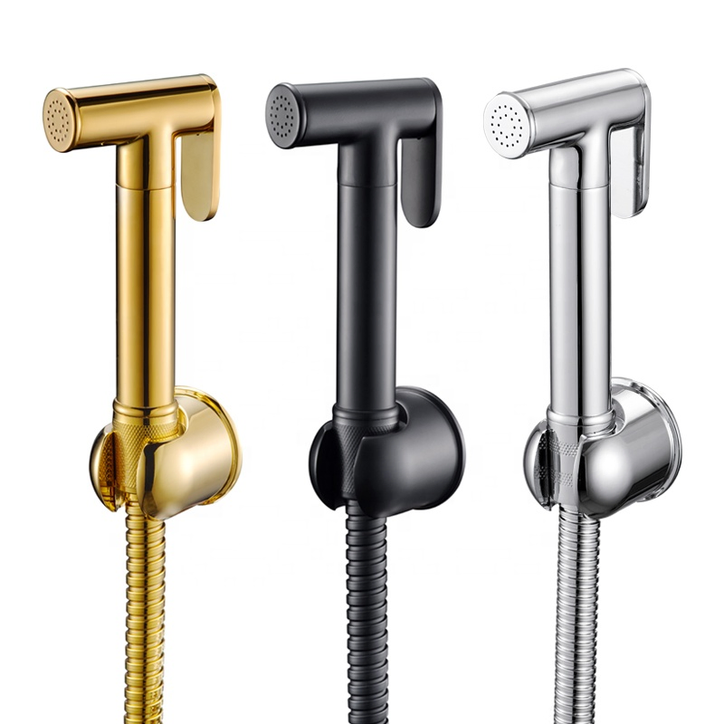 Смеситель для биде с ручным душем, прямоугольный, латунь