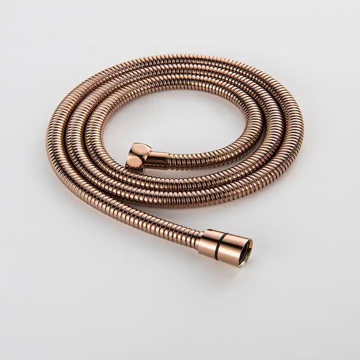 Shower Bathroom Accessories Hotselling Wholesale Stainless Steel Rose Gold Shower Hose