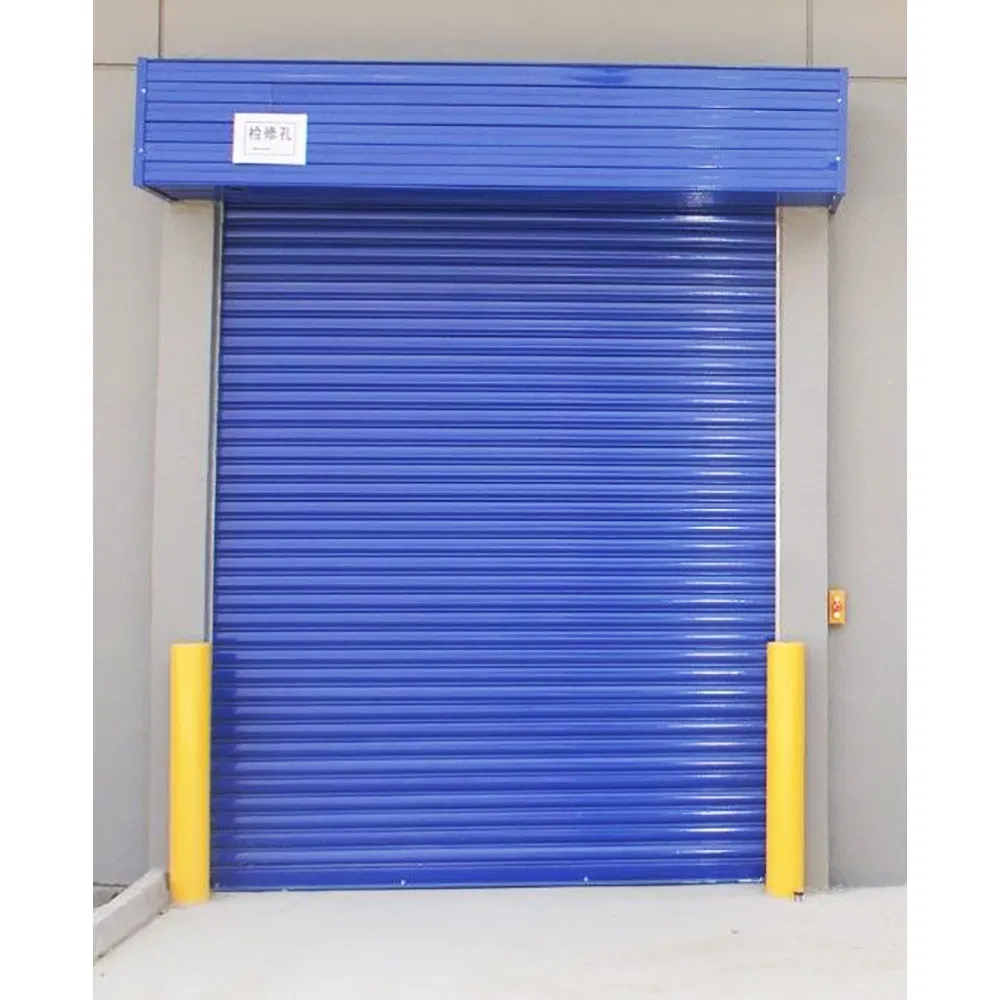 Warehouse Factory Spiral Security Roll up Fire Resistance Rolling up Steel Vertical Overhead Fire Curtain Roll-up Fireproof Fire Rated Roller Shutter Door