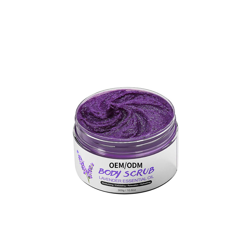 Firming Body Scrub Tighting Brightening Skin Tone and Repairing Light Spots ODM Lavender Body and Face Scrub