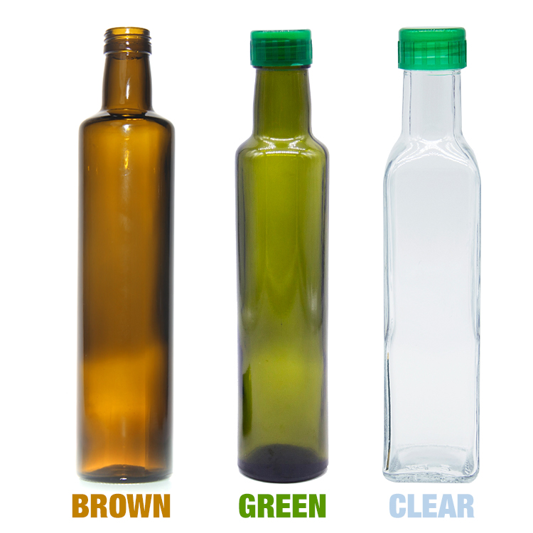 Durable Amber Glass Bottles for Optimal Olive Oil Storage