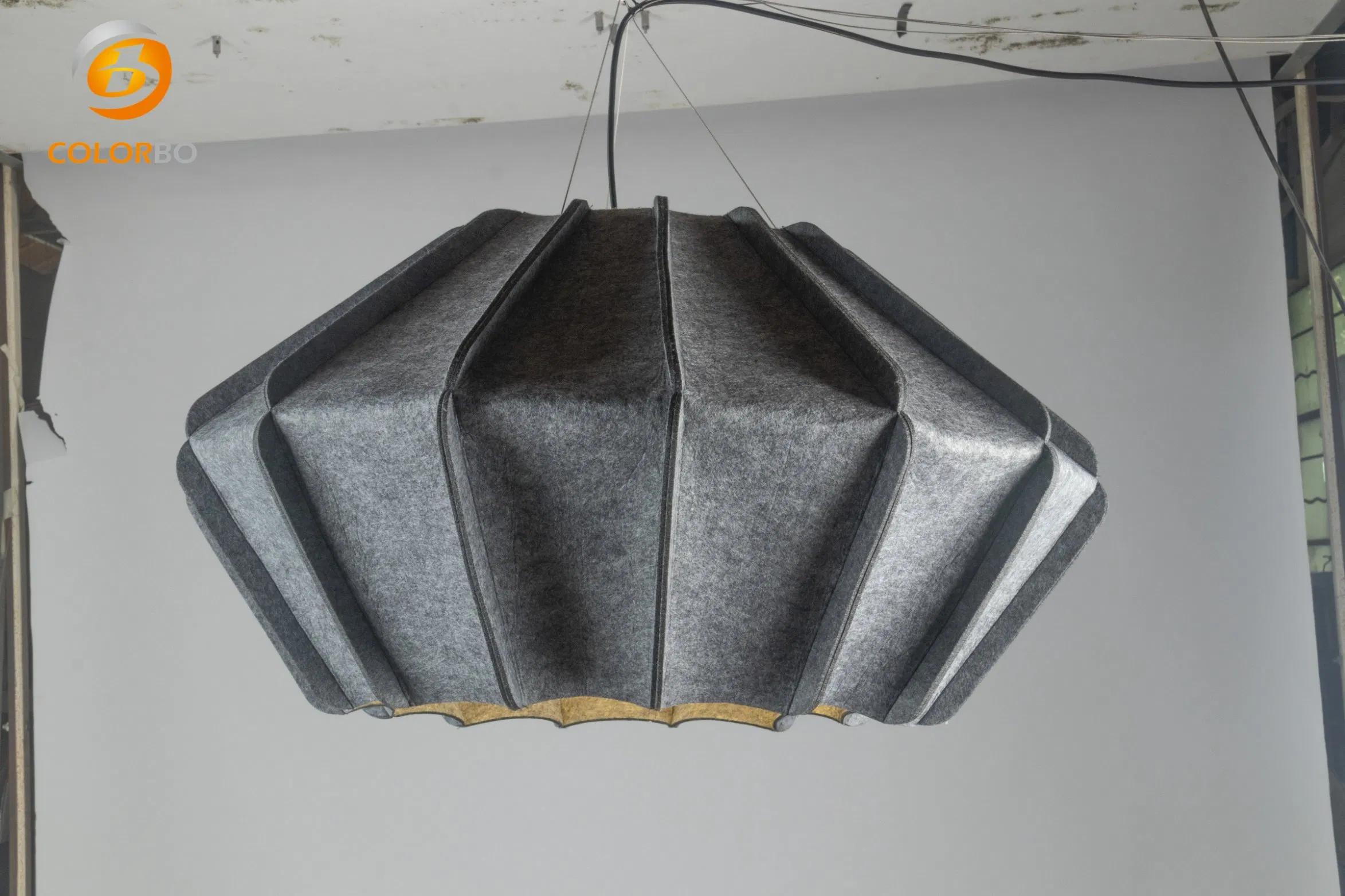 Polyester Acoustic Panels Carton Packed Led Light Fashionable Felt Chandelier