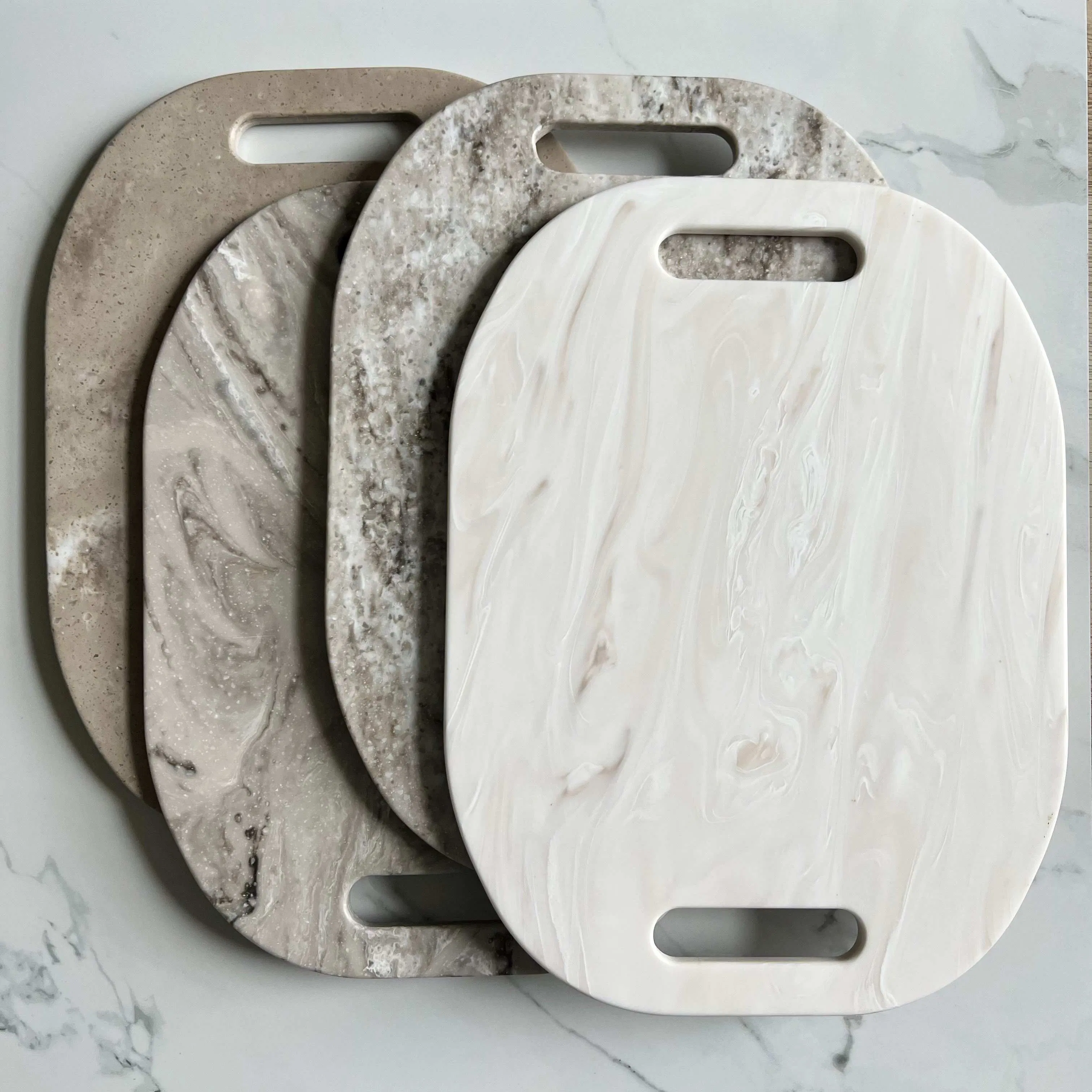 Wholesale Factory Price Modern Design Kitchen Tray Food Tray Corian Artificial Solid Surface Stone Tray