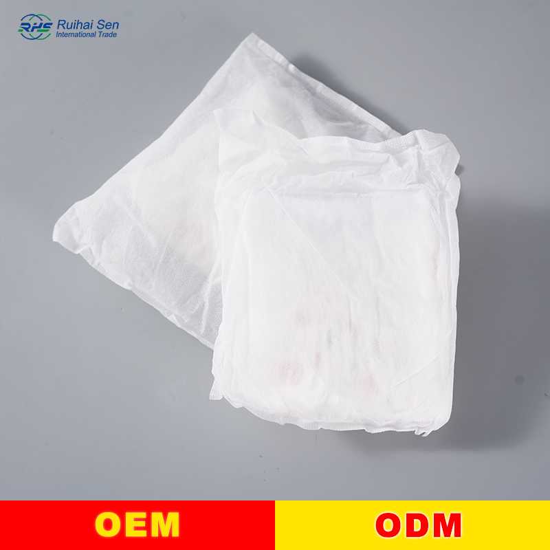 Elderly Adults Printed PE Film Incontinence Diapers Disposable Pull up Pants